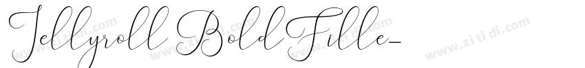 Jellyroll BoldFille字体转换